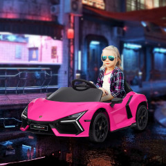 Dětské elektrické autíčko s licencí Lamborghini | růžové