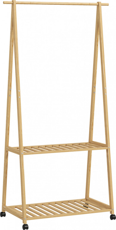 Věšák na kabáty s botníkem 84,5 x 43,5 x 158 cm | přírodní