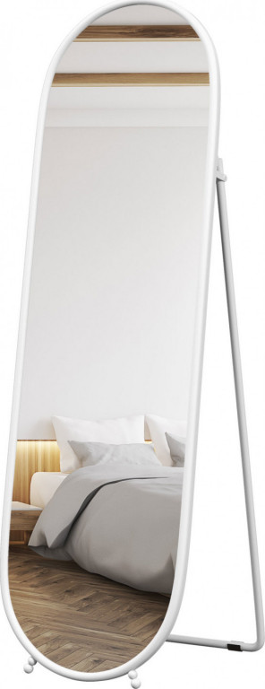 Celoplošné zrcadlo, 160 x 40 cm | bílé