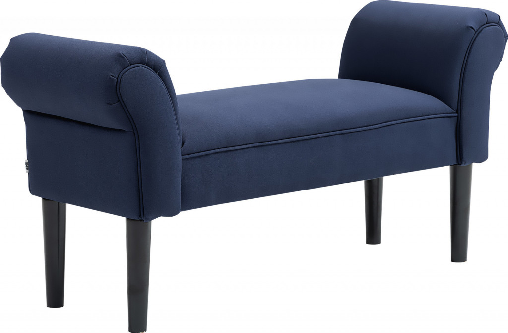 Čalouněná lavice k posteli 102 x 36 x 51 cm | modrá