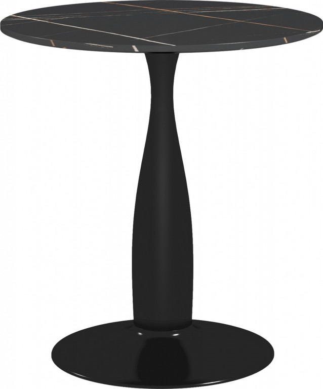 Jídelní stůl pro 4 osoby průměr 70 cm | černý