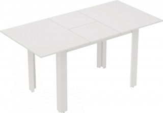 Rozkládací jídelní stůl 120-160 x 80 cm | bílý č.1