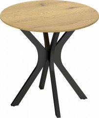 Moderní jídelní stůl pro 2 osoby, průměr 78 cm | přírodní č.1