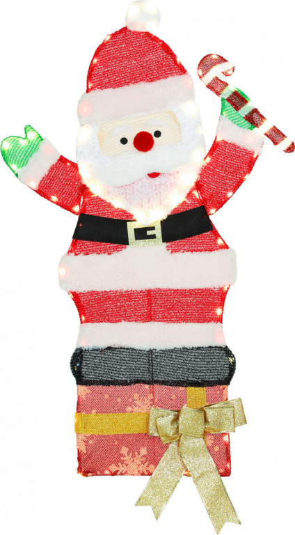 Vánoční LED dekorace, Santa Claus | vícebarevná