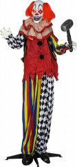 Halloweenská dekorace, klaun 173 cm | vícebarevná
