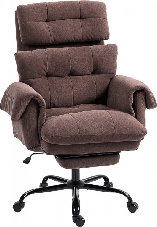 Ergonomická kancelářská židle s područkami | kávová