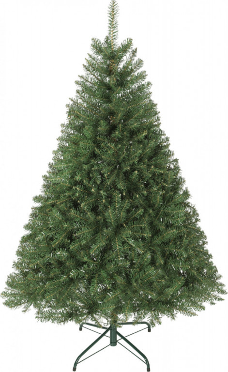 Umělý vánoční stromek s kovovým stojanem, 150 cm | zelený