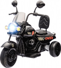 Dětská elektrická motorka s nosností max 25 kg | černá č.1