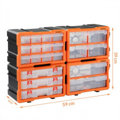 Box na drobné díly | 72 přihrádek č.2