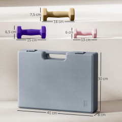 Sada 6 činek z oceli | vícebarevná č.2