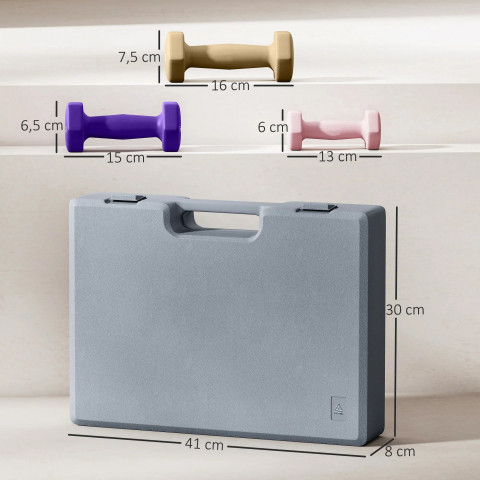 Sada 6 činek z oceli | vícebarevná č.2