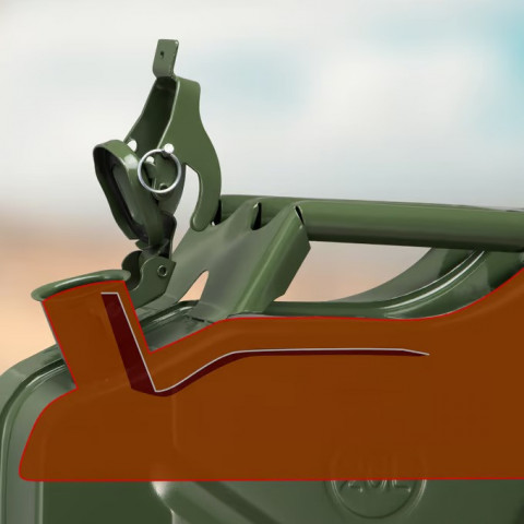 Sada 3 kovových kanystrů o objemu 20 l č.5