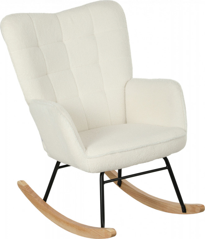 Relaxační houpací křeslo 71 x 98 x 101 cm | bílé