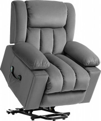 TV křeslo s držákem nápojů | tmavě šedé