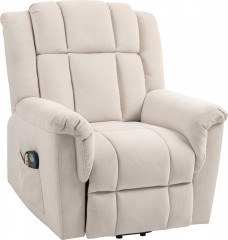 Elektricky nastavitelné masážní křeslo | béžové č.1