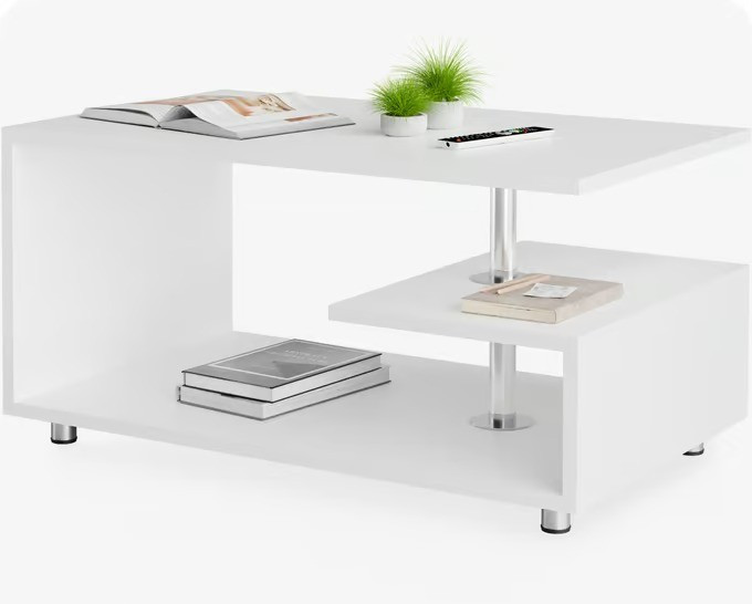 Konferenční stolek Orlando 95x55x50cm | bílý