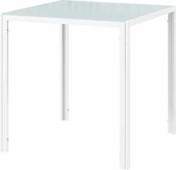 Čtvercový kuchyňský stůl pro 4 osoby, 75 x 75 x 75 cm | bílý č.1
