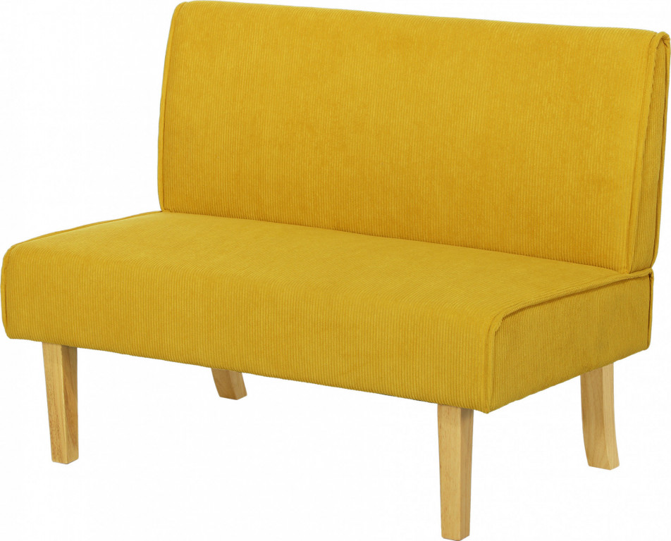 Pohovka s manšestrovým vzhledem | žlutá