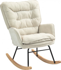 Houpací křeslo s nosností do 120 kg | béžové č.1