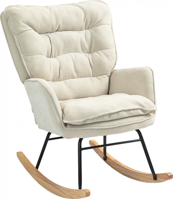 Houpací křeslo s nosností do 120 kg | béžové