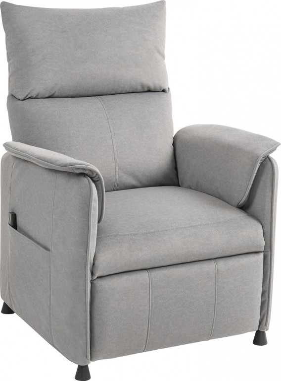 Elektrické polohovací křeslo s tichým motorem | šedé