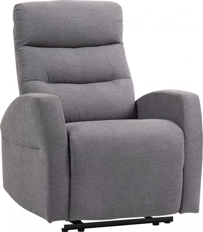 Čalouněné polohovací TV křeslo | tmavě šedé
