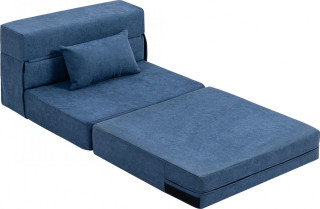 Rozkládací pohovka 3 v 1 | tmavě modrá č.1