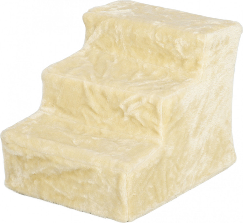 Schody pro domácí mazlíčky, plyšový vzhled | béžové