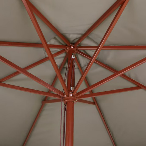 Slunečník Ø330cm UV ochrana 80+ | hnědý č.5