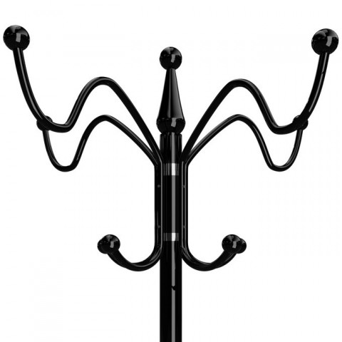 Věšák na oblečení s mramorovou základnou 173 cm | černý č.4