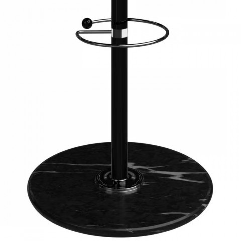 Věšák na oblečení s mramorovou základnou 173 cm | černý č.5