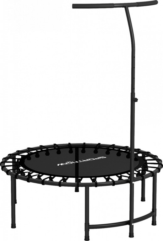 Skládací fitness trampolína, průměr 102 cm | černá