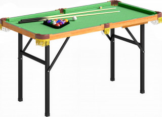 Skládací mini kulečníkový stůl, 120 x 63 x 73,5 cm | černý + zelený č.1