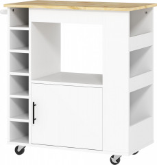 Kuchyňský servírovací vozík s pracovní deskou, 83 x 40 x 83 cm | dub č.1