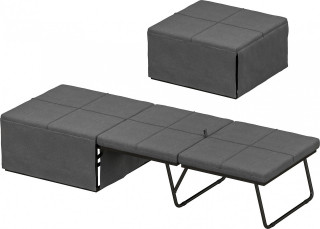 Skládací postel 190 x 60 cm | šedá č.1