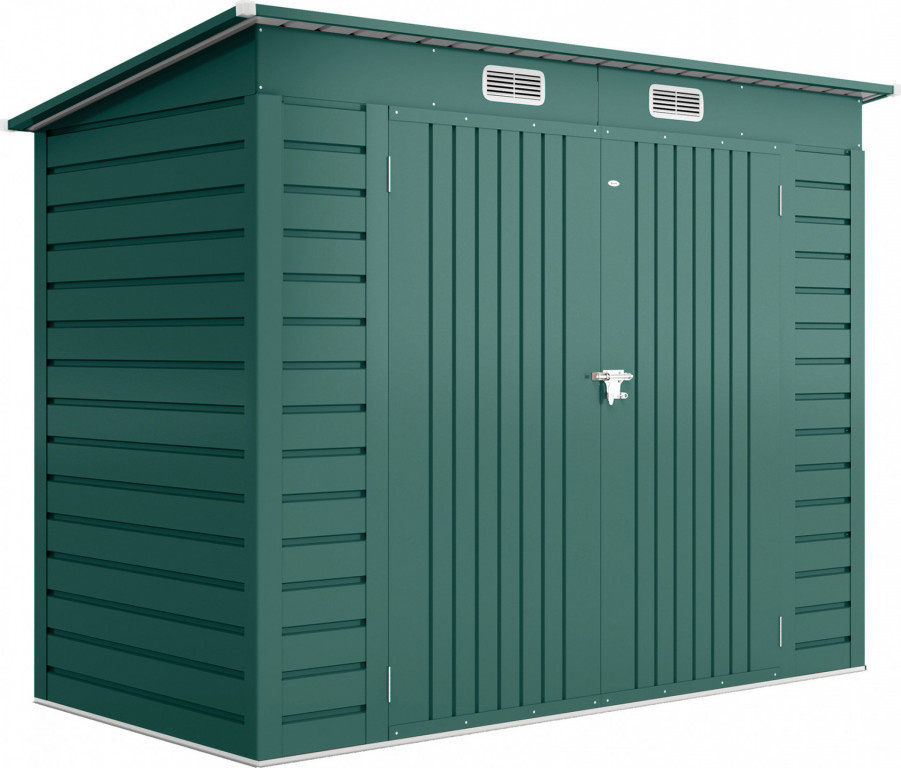 Kůlna na nářadí 249 x 121 x 166/183 cm | zelená