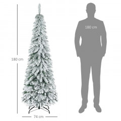 Umělý vánoční stromek 180 cm | zelený + bílý č.3
