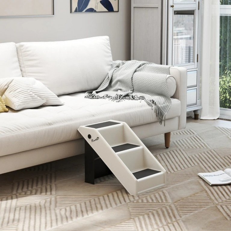 Pomocné schody pro malé psy | krémově bílé