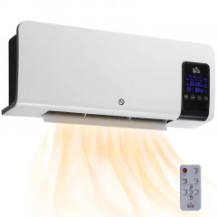 Nástěnné topné těleso s ventilátorem | bílé č.2