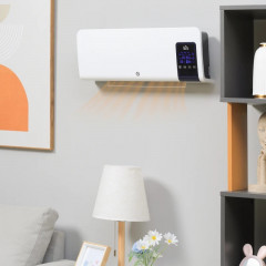 Nástěnné topné těleso s ventilátorem | bílé č.1