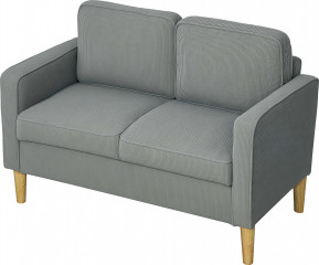 Malá 2místná pohovka s područkami, 117 x 63 x 79 cm | světle šedá č.1
