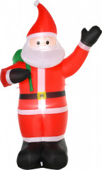Nafukovací vánoční dekorace, Santa Claus, 240 cm | vícebarevná