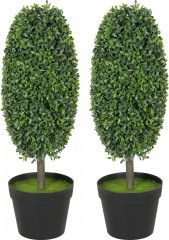 Sada 2 umělých zimostrázů 60 cm | zelené č.1