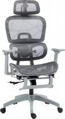 Ergonomická kancelářská židle se čtyřsměrně nastavitelným opěradlem | šedá č.1