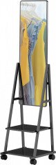 Celoplošné zrcadlo 42 x 155 cm | černé č.1