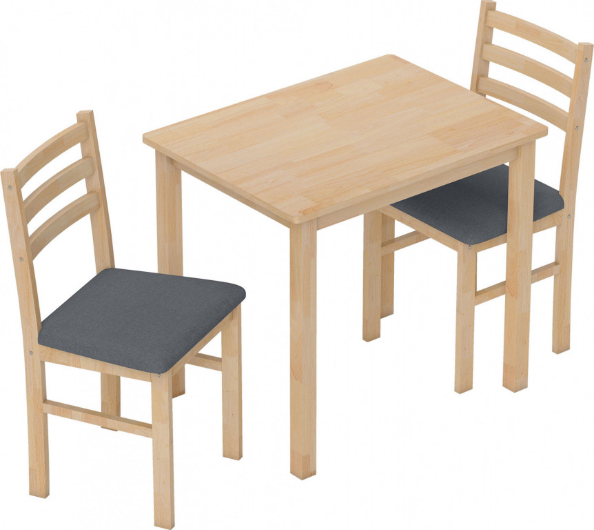 Jídelní stůl se 2 židlemi | přírodní