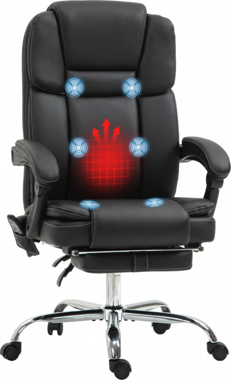 Kancelářská židle s vibrační masáží | černá