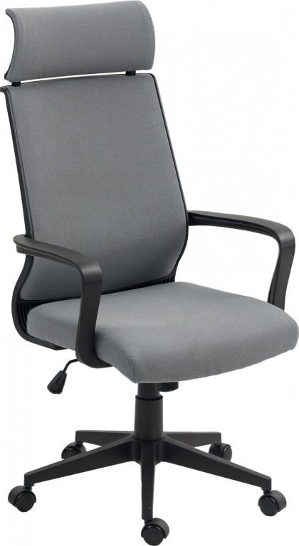 Ergonomická kancelářská židle s područkami | tmavě šedá