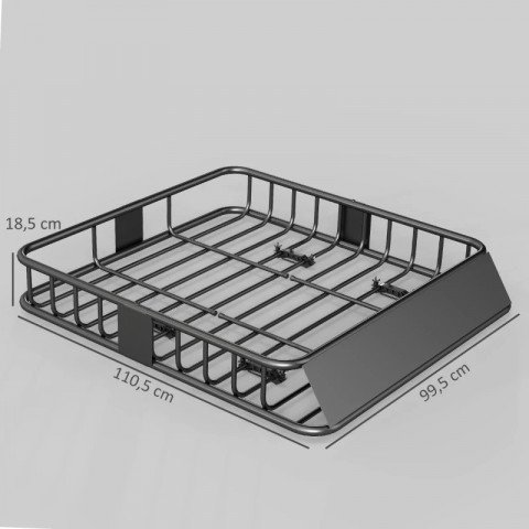 Univerzální střešní koš pro SUV 110,5 x 99,5 x 18,5 cm | černý č.3