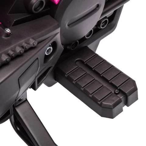 Dětská elektrická motorka s tréninkovými koly | růžová č.6